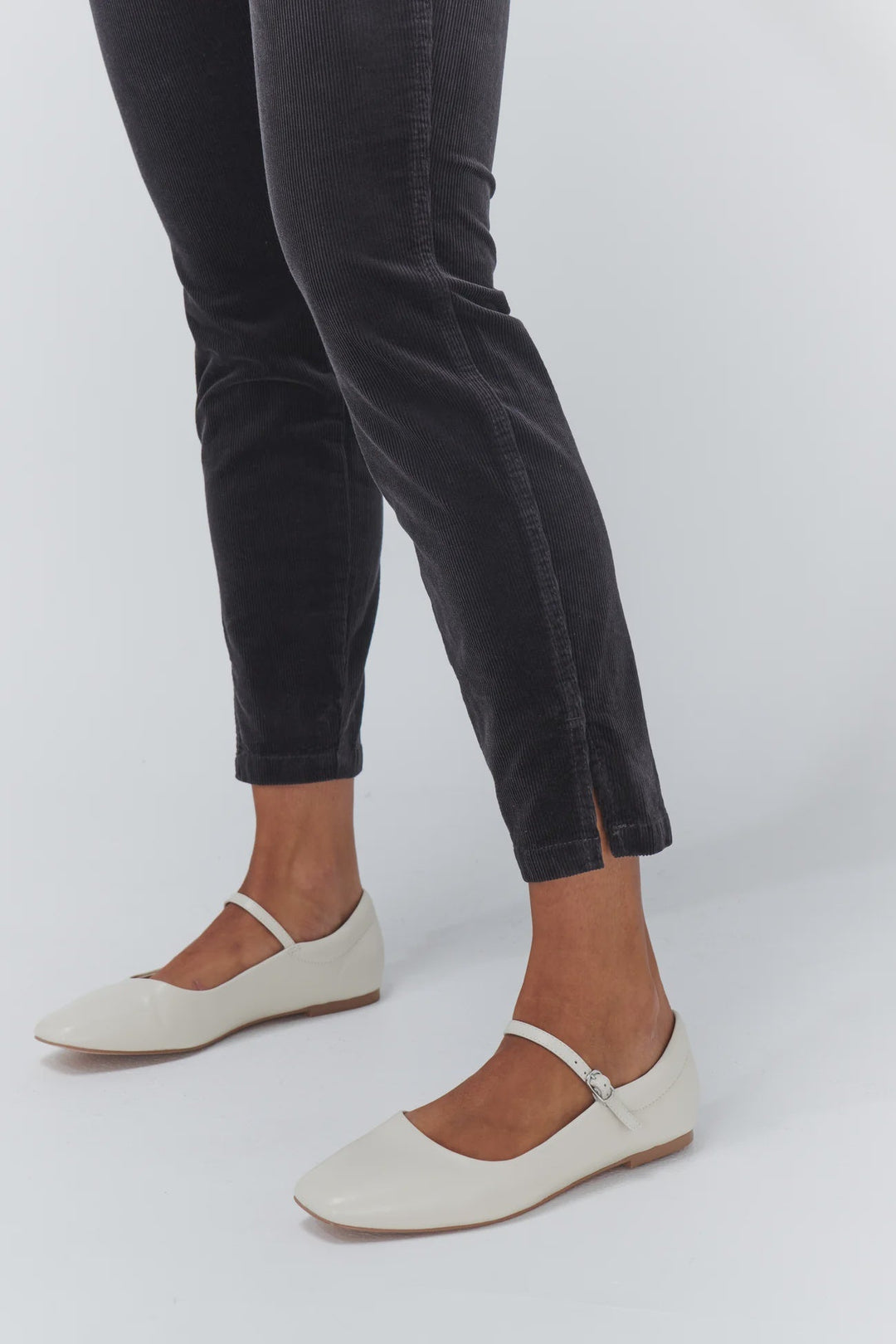 Kireina Soho Cord Cropped - Grey JEANS Kireina