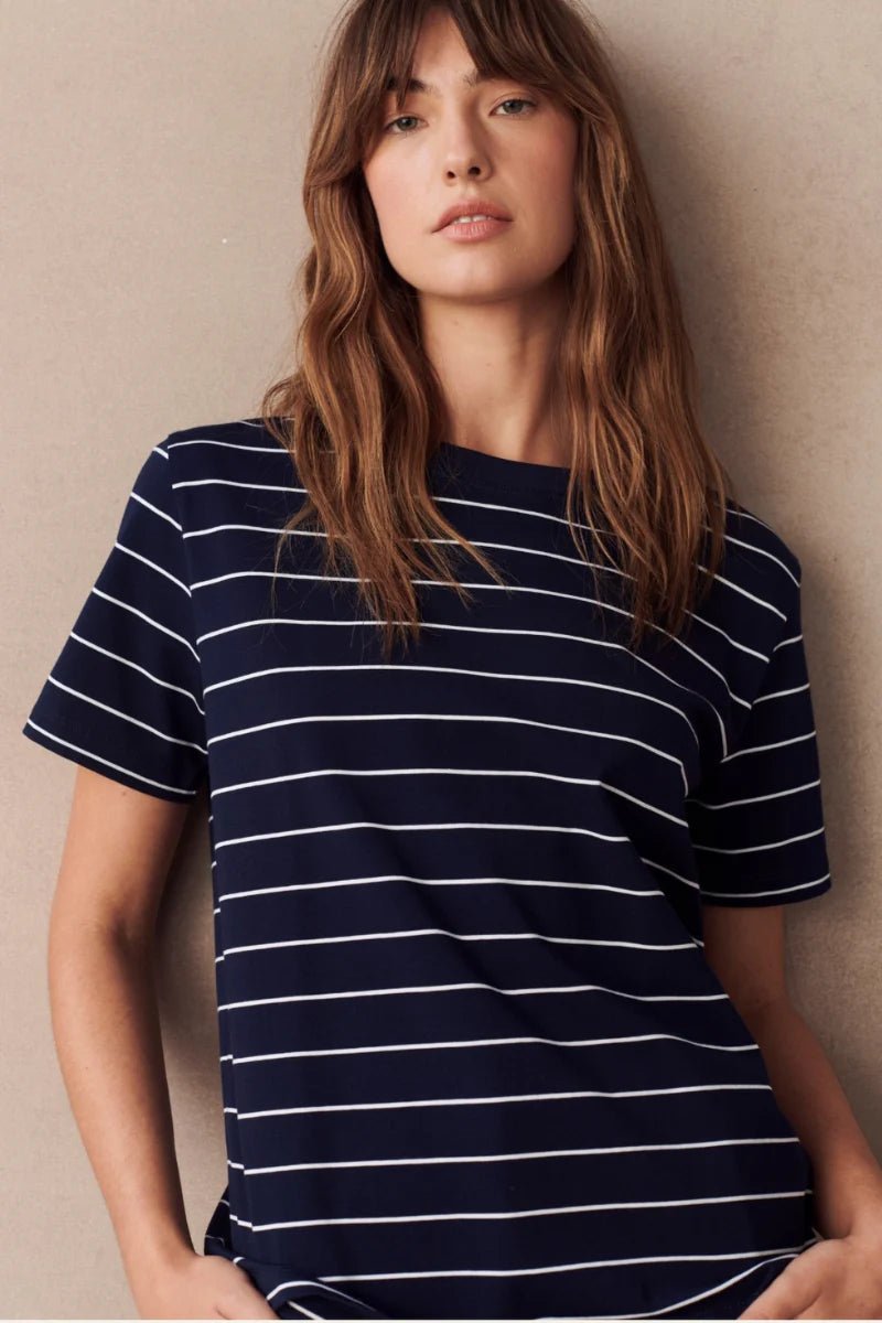 Little Lies Stripe Athens Tee Tee shirt Little Lies