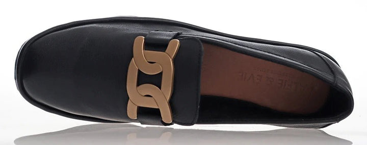 Luigi Black Loafer Shoes Alfie & Evie