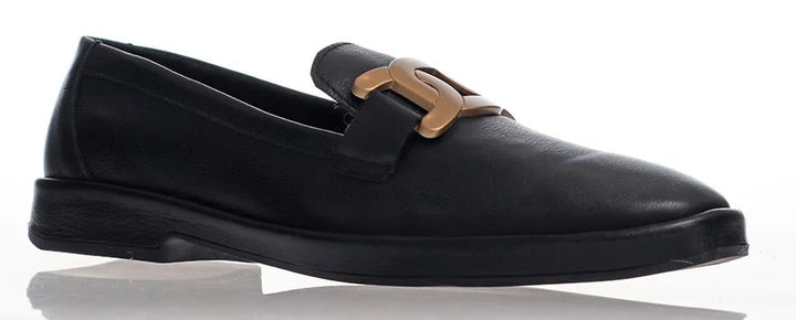 Luigi Black Loafer Shoes Alfie & Evie