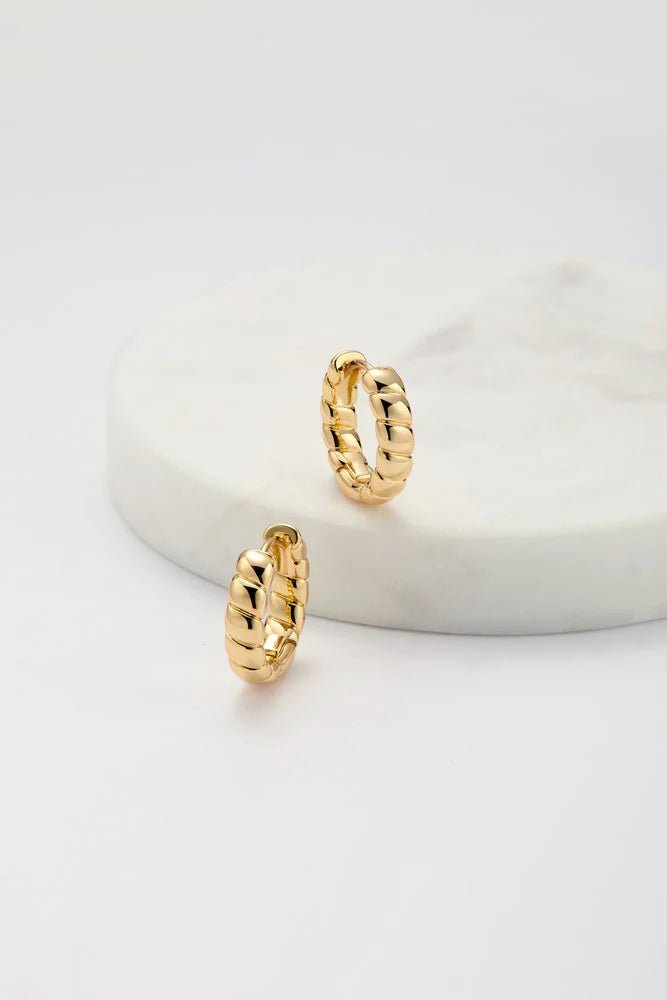 Macy Hoop Gold Earing Zafino Jewellery