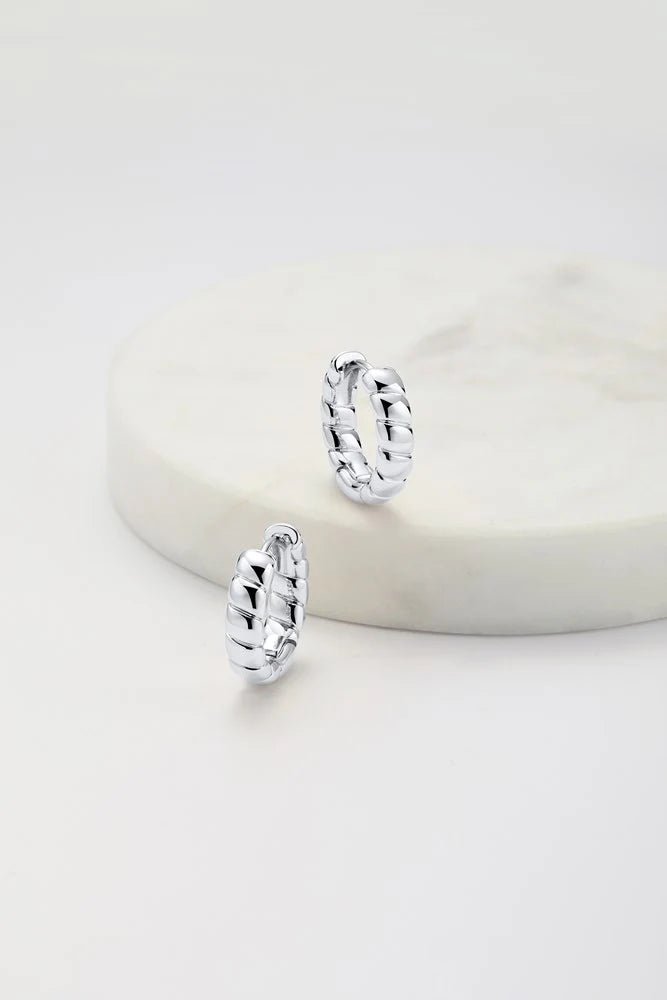 Macy Hoop Silver Earing Zafino Jewellery