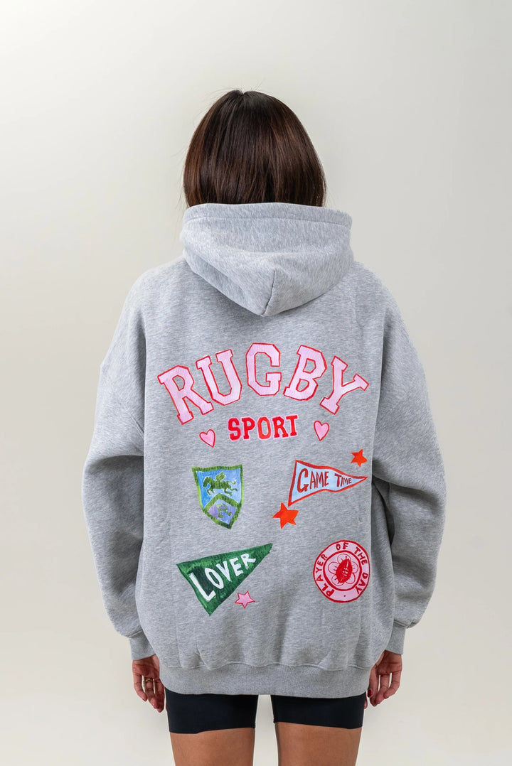 Maku - RUGBY Unisex Hoodie - GREY Windcheater Maku