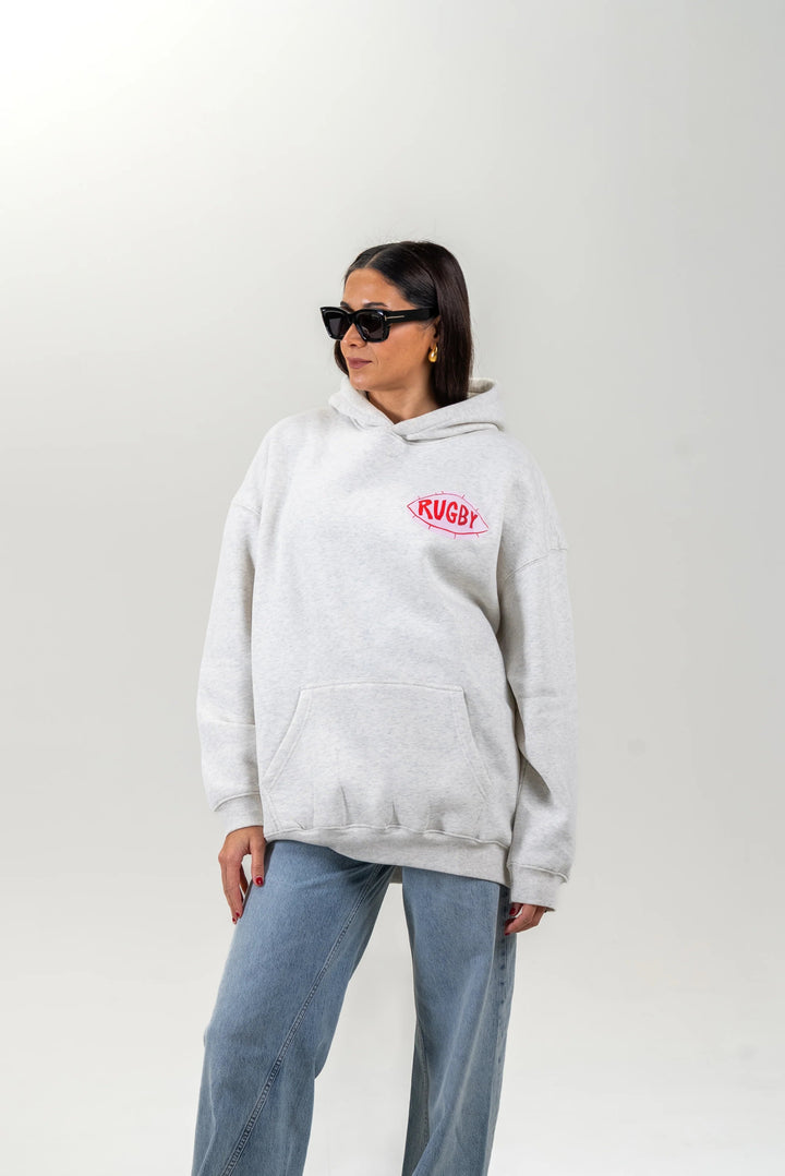 Maku - RUGBY Unisex Hoodie - GREY Windcheater Maku