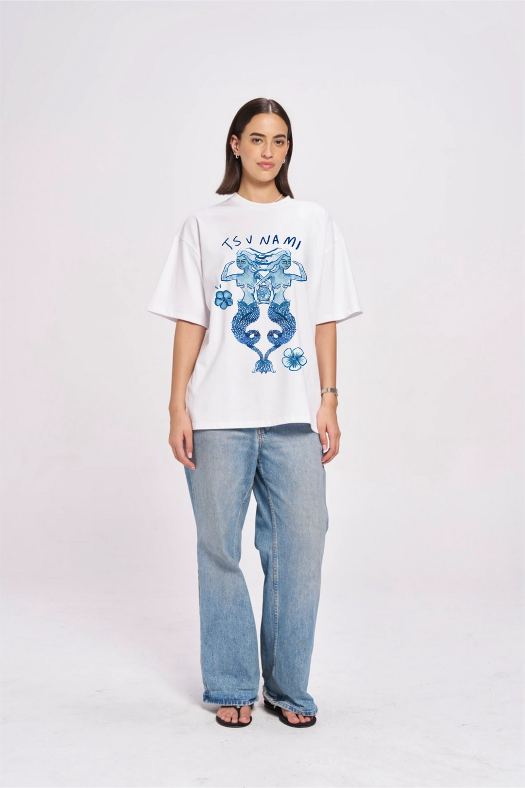 Maku - Tsunami Maiden oversize tea Tee shirt Maku