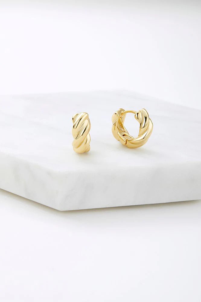 Maya Huggie Gold earing Zafino Jewellery