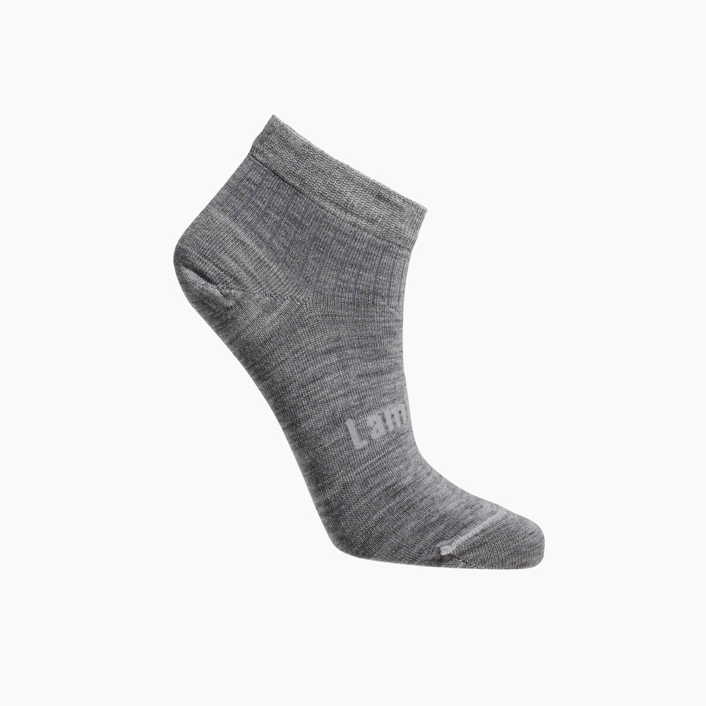 Merino Wool Plain Ankle Socks - White socks Lamington