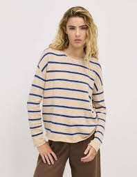 Minnie Top STRIPE NAVY BLUE - Stanleyandstone
