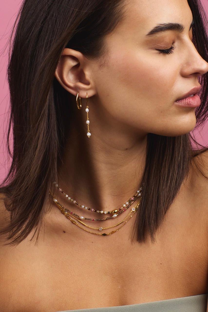Monique Necklace - Smokey Necklaces Zafino Jewellery