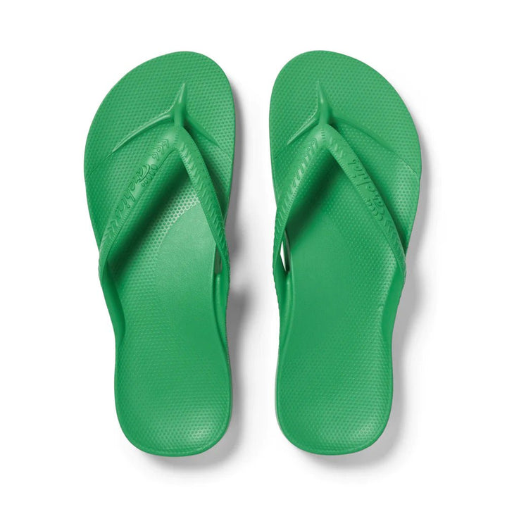 Archies Arch support Kelly Green Thongs Shoes Archies