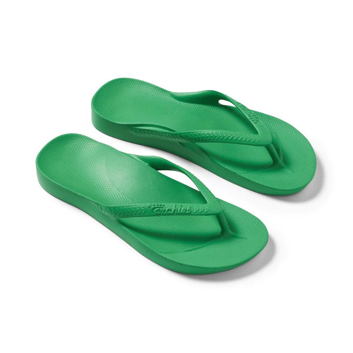 Archies Arch support Kelly Green Thongs Shoes Archies