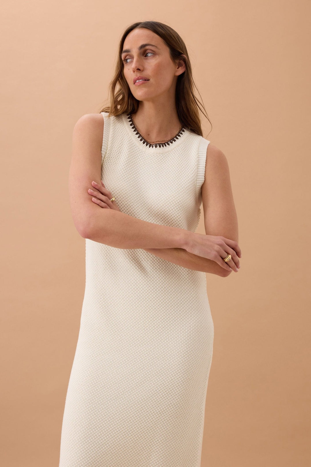 Olive Knit Midi Dress Ceres Life