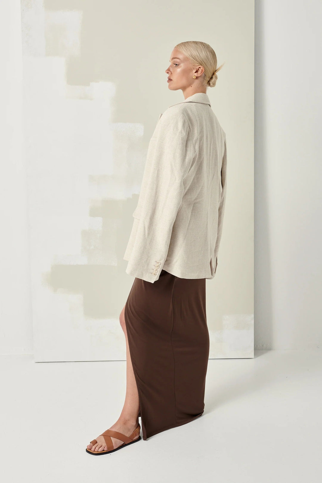 Pia Tan Vachetta Slides Shoes Department of Finery