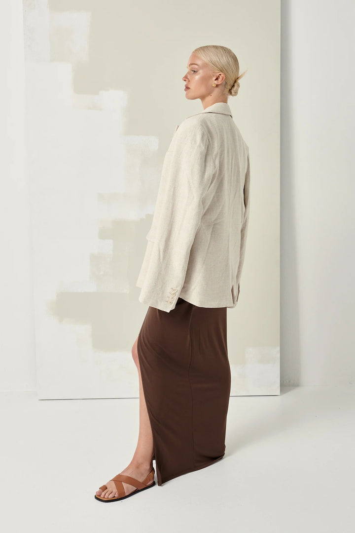 Pia Tan Vachetta Slides Shoes Department of Finery