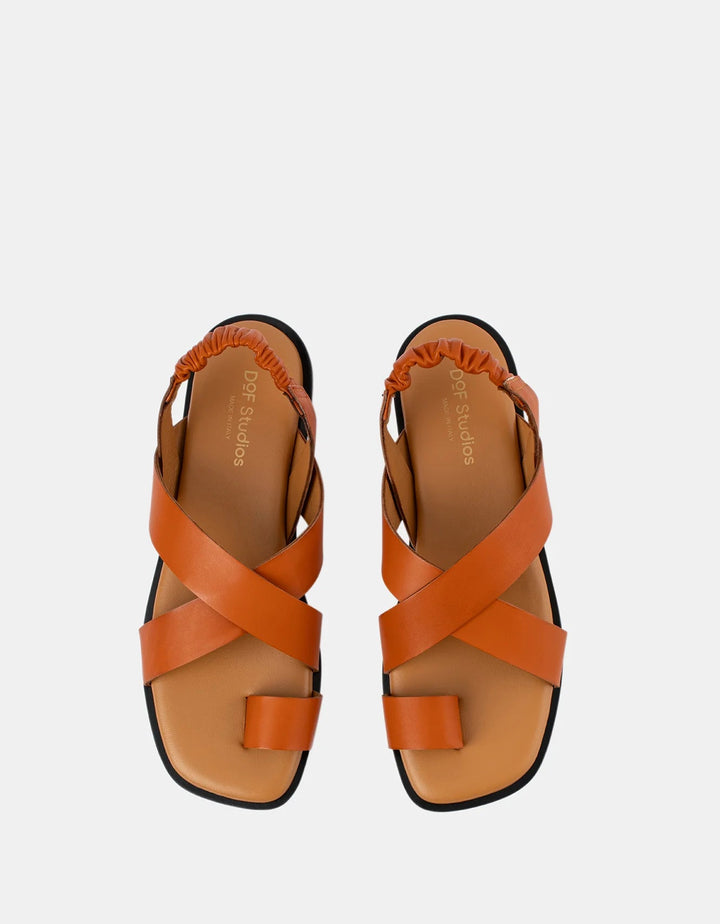 Pia Tan Vachetta Slides Shoes Department of Finery