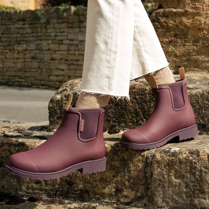 Bobbi Boot - Dark Cherry Gumboot Merry People