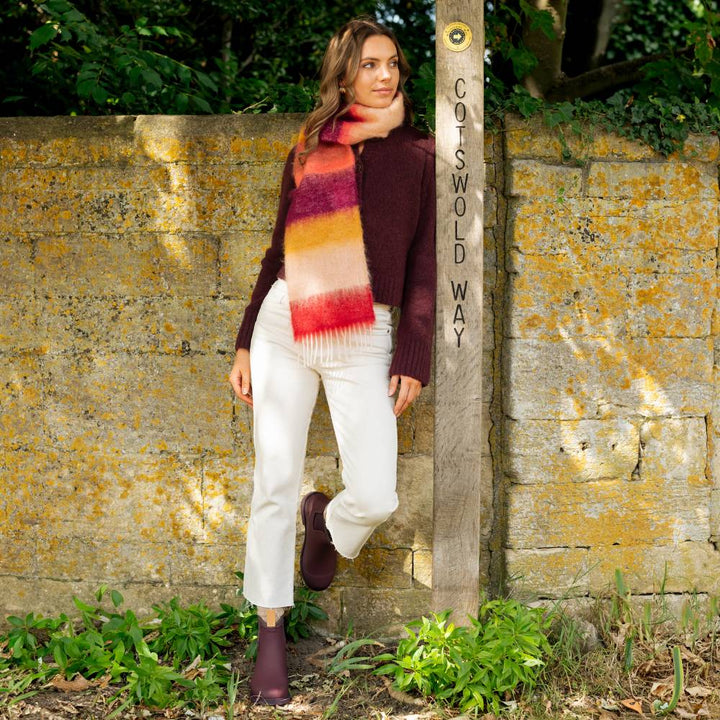 Bobbi Boot - Dark Cherry Gumboot Merry People