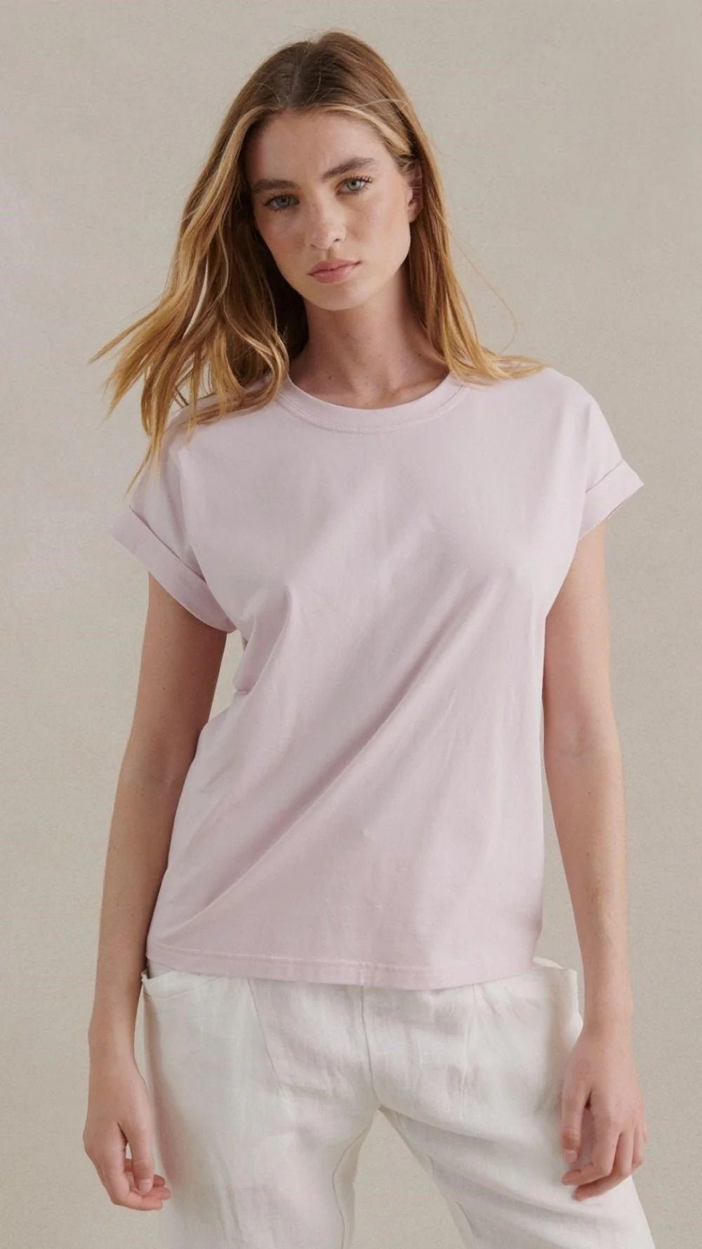 Rhodes Tee Shirt - Soft Pink Tee shirt Little Lies
