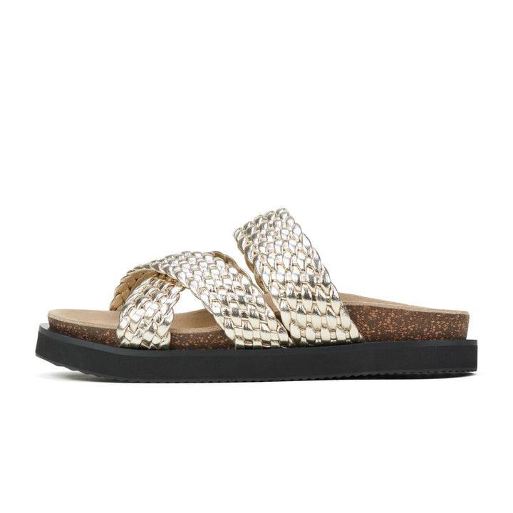 Rhodes Cross slide Gold Weave ROLLIE Shoes Rollie