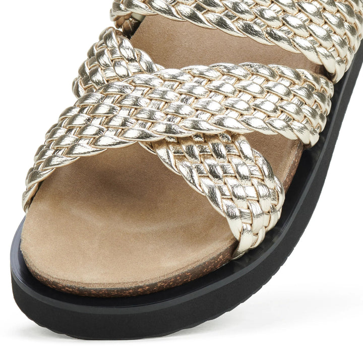 Rhodes Cross slide Gold Weave ROLLIE Shoes Rollie