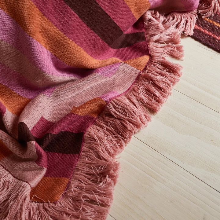 Sage and Clare - Nisha Knit Blanket - Rosewater Blankets Sage & Clare