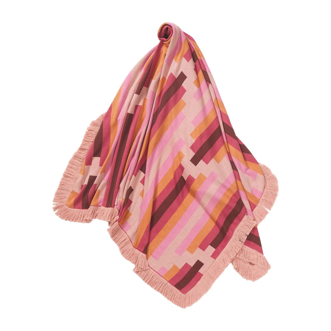 Sage and Clare - Nisha Knit Blanket - Rosewater Blankets Sage & Clare