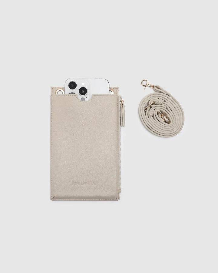 Suki Phone Bag - Almond Handbag Louenhide
