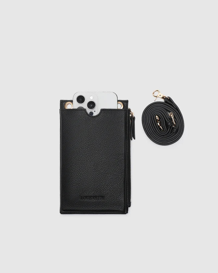 Suki Phone Bag - Black Handbag Louenhide