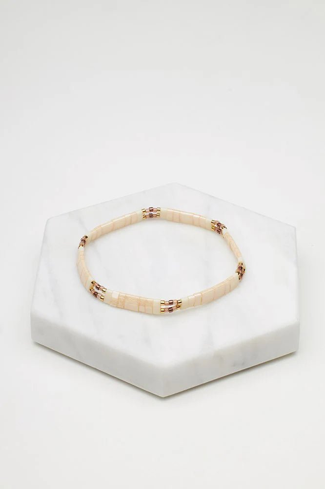 Tile Bracelet - Blush bracelet Zafino Jewellery