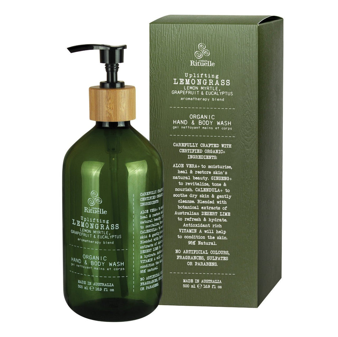 Urban Rituelle EQ 500m Hand and Body Wash - LEMONGRASS Candles Urban Rituelle