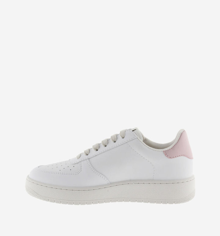 Sports Trainers Madrid Contrast - Grey with Pale pink Shoes Victoria Shoes