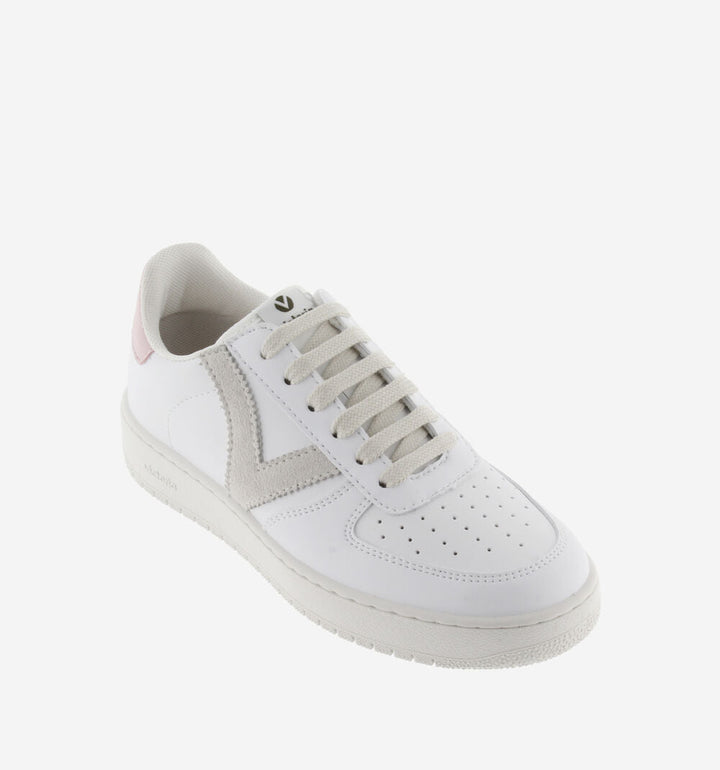 Sports Trainers Madrid Contrast - Grey with Pale pink Shoes Victoria Shoes