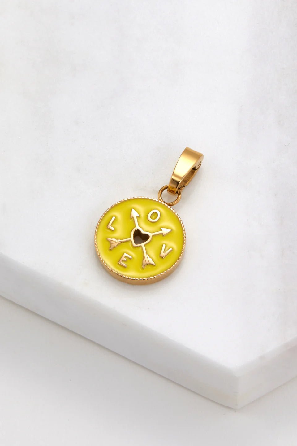 Yelow Love Charm Charm Zafino Jewellery