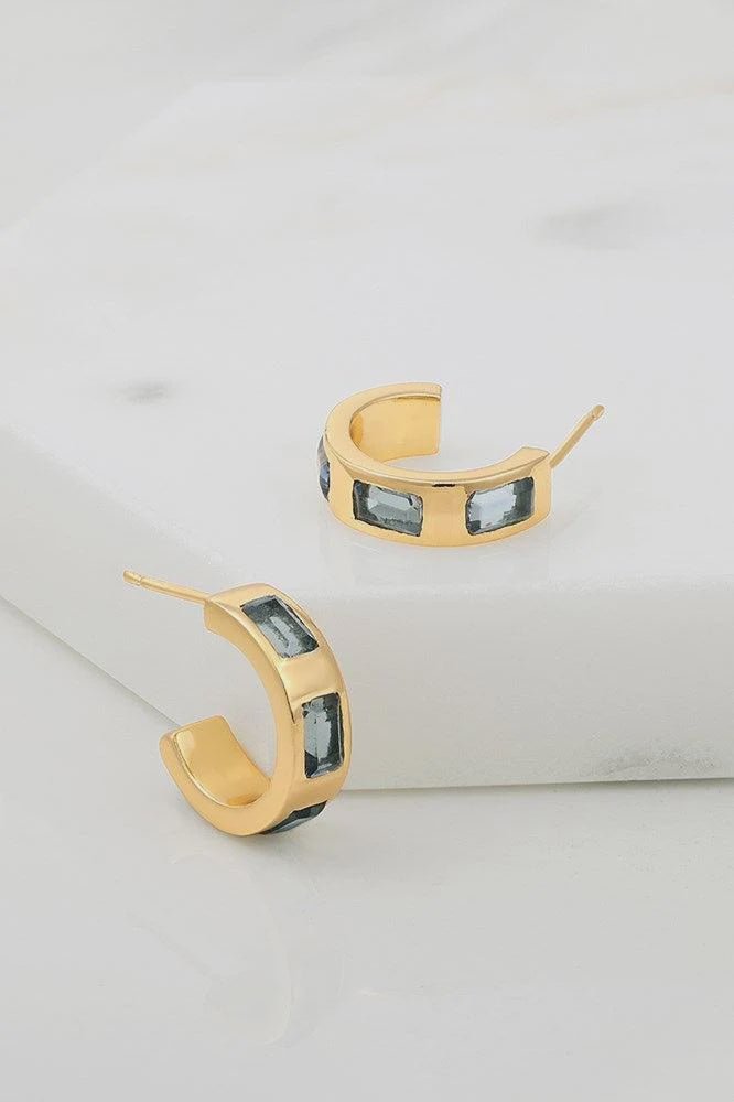 Zara hoop - Lolite earings Zafino Jewellery