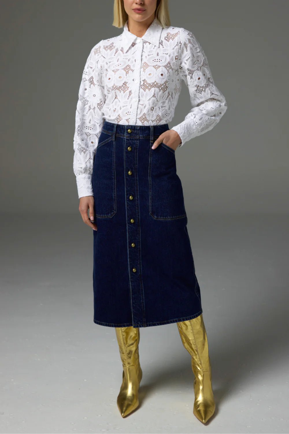 Zoe Denim Skirt main image 1