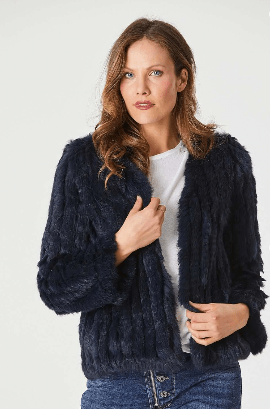 365 DAYS Short Fur Jacket - Midnight Fur Coat 365 days