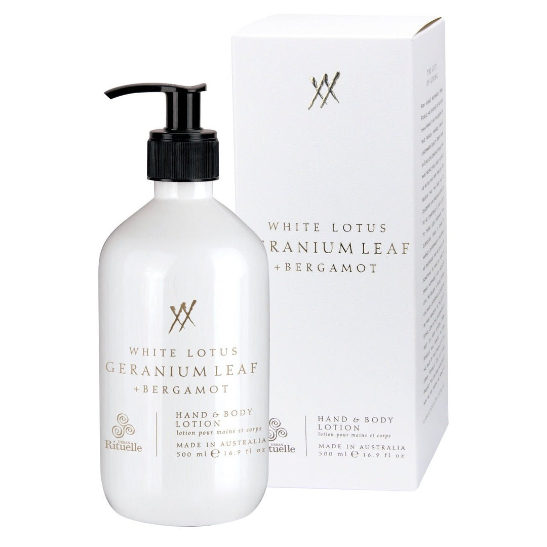 500ml Hand and Body Wash White Lotus Candles Urban Rituelle
