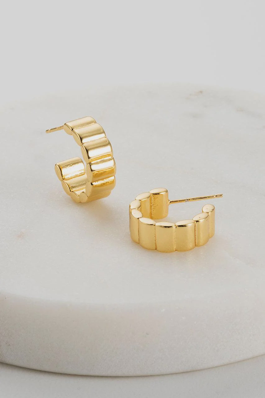 Mia Earing - gold earings Zafino Jewellery   