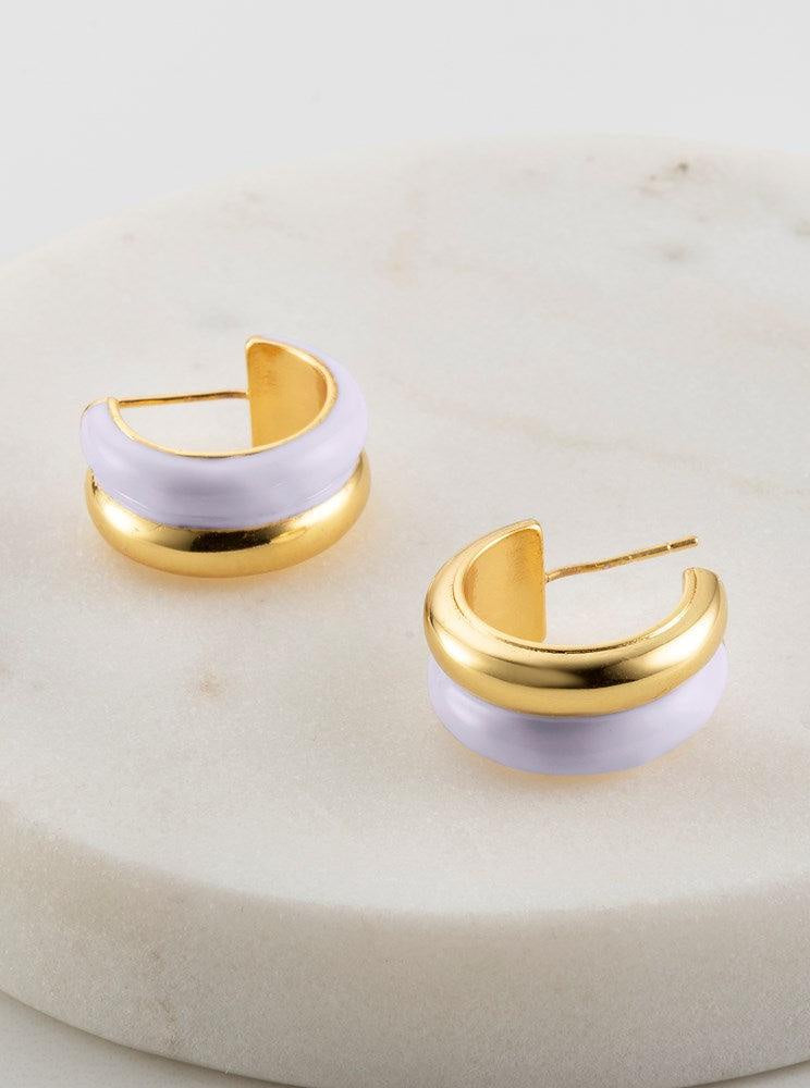vic loopearing  gold and violet General Zafino Jewellery   