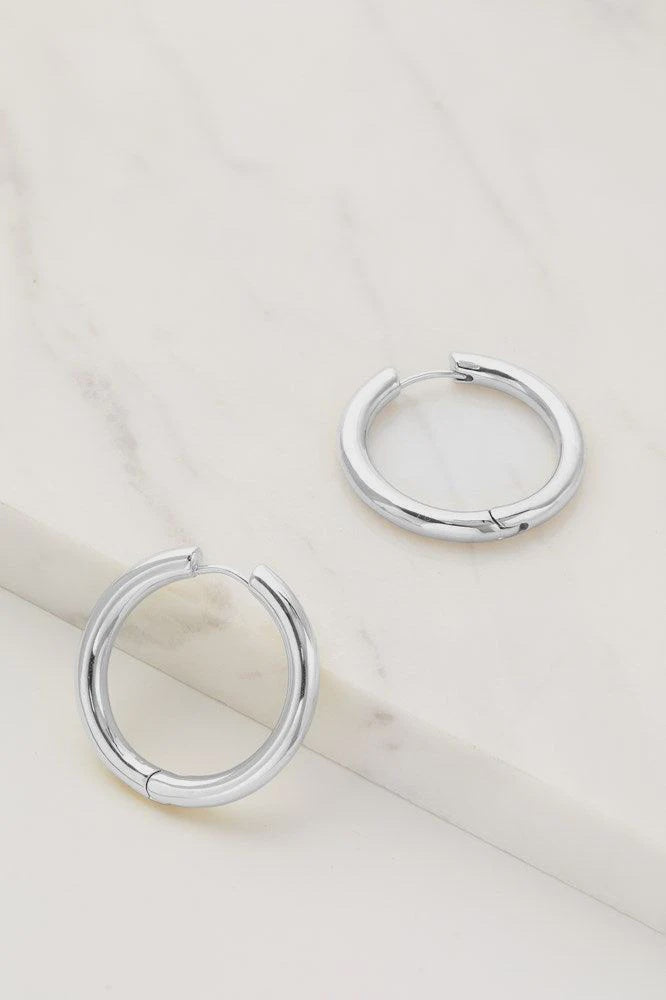 Kendall hoop earings -Large silver earings Zafino Jewellery   