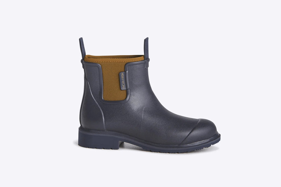 Bobbi Gumboot // Oxford Blue boots Merry People
