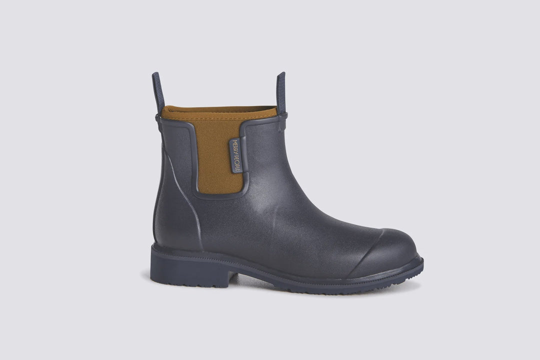 Bobbi Gumboot // Oxford Blue boots Merry People