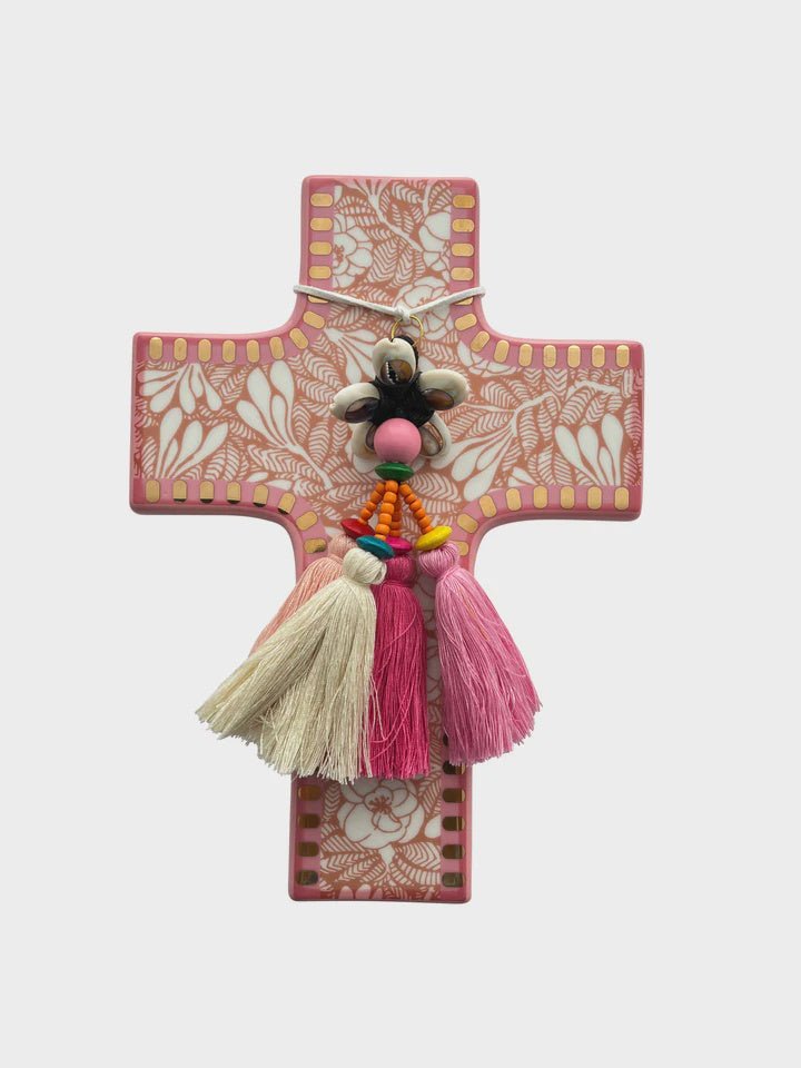 Carla Dinnage Pink Wild flower cross home Carla Dinnage