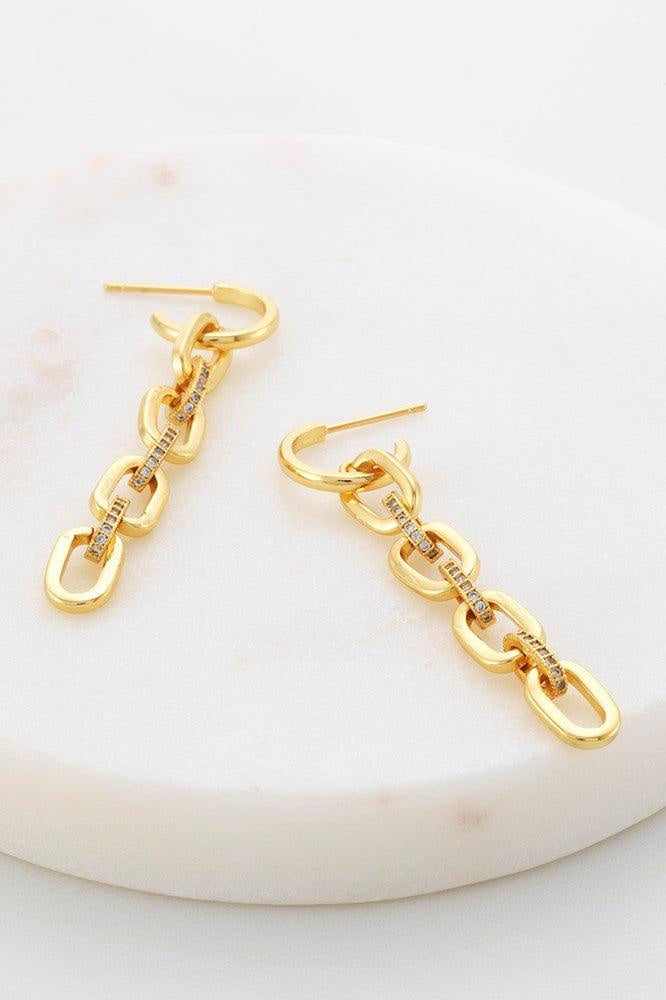 lily hoop earing gold earings Zafino Jewellery   