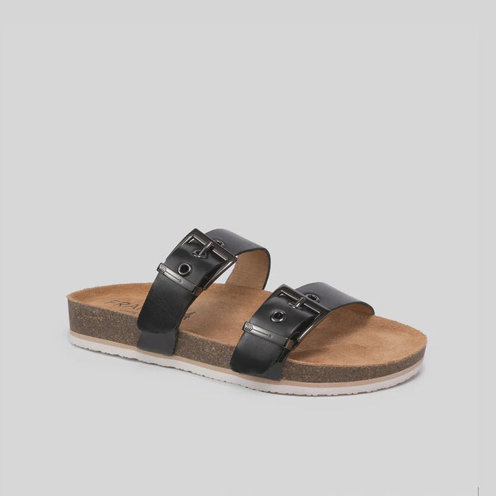 Frankie4 Sandy III Black Slides Shoes FRANKIE4