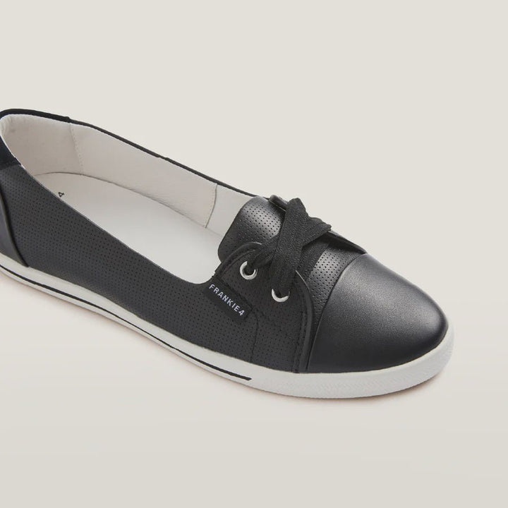 Hannah III BLACK Punched by Frankie4 Shoes FRANKIE4
