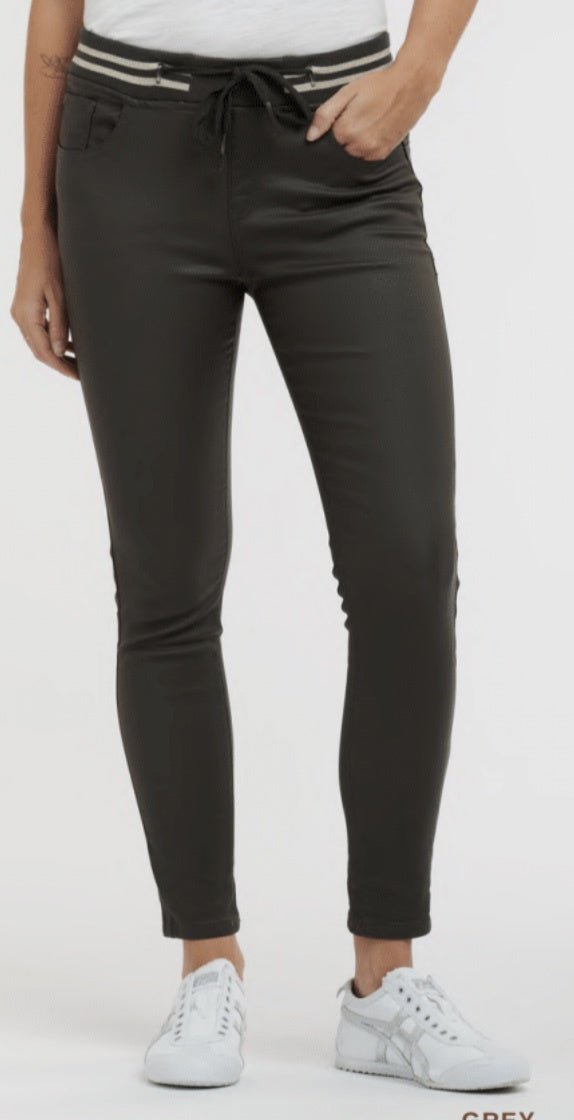 Italian star Pleather Tommy Jean - Grey jogger Italian Star