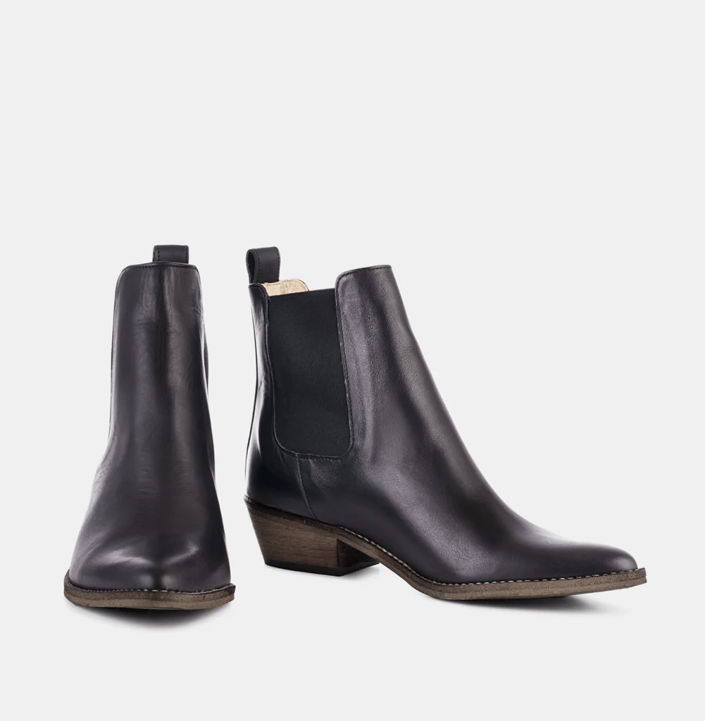 IvyLee Copenhagen Stella Black with Antique sole boots Ivylee Copenhagen