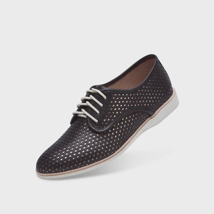 Derby Overlay Black / Rose Gold ROLLIE Shoes Rollie