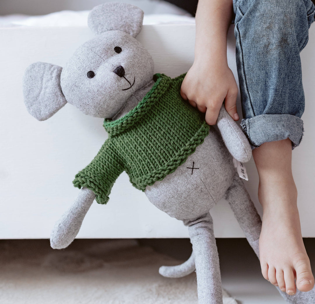 Arthur Mouse | soft toy and the little dog laughed